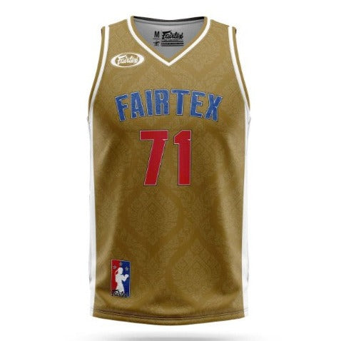 Fairtex JS19 Sleeveless Tank Top Basketball Jersey Shirt Brown