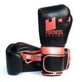 Fortress Boxing SS2.0 Velcro Boxing Gloves Black/Rose Pink