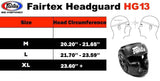 Fairtex HG13 Sparring Headgear Head Gear Black/Red