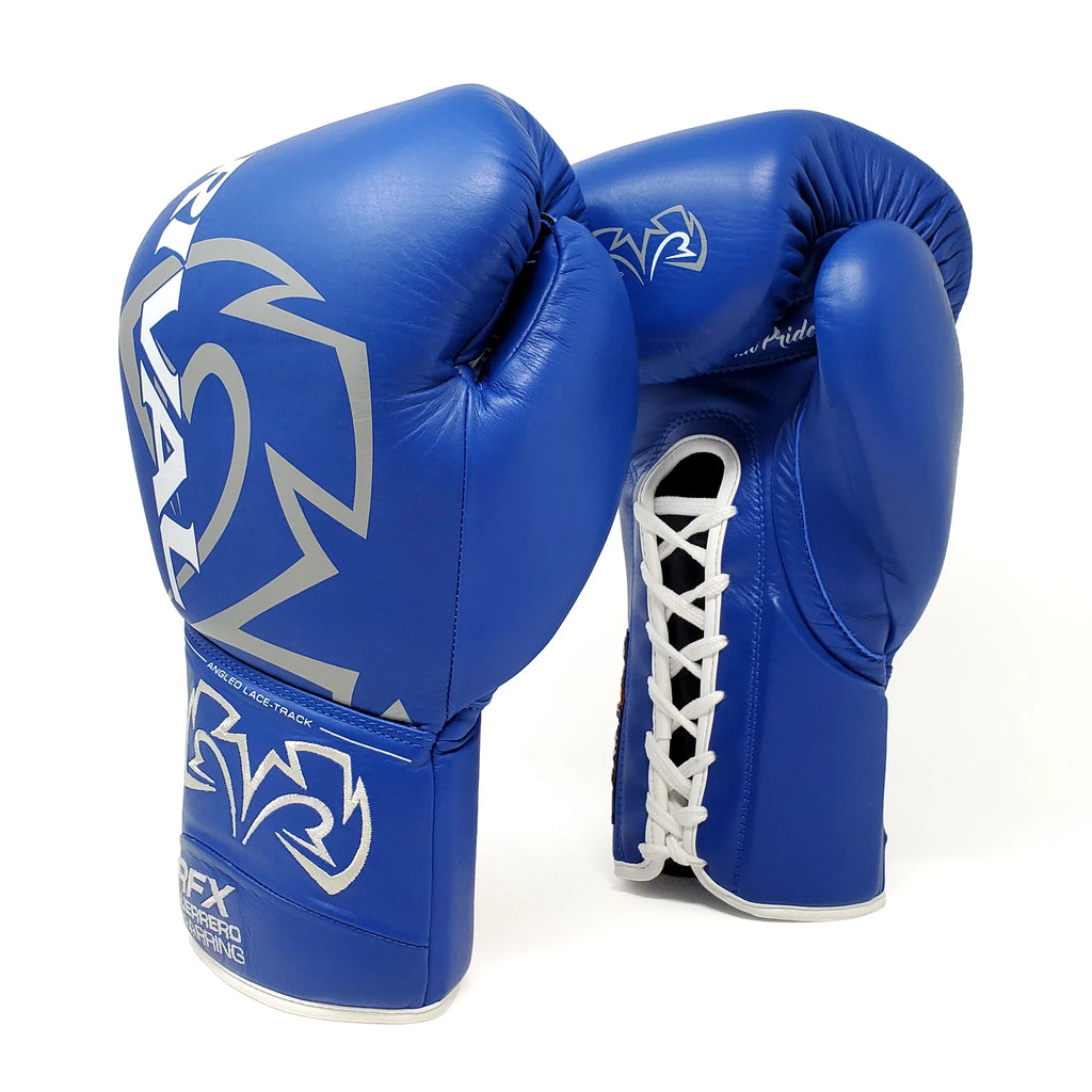 Rival Boxing RFX Guerrero Sparring Gloves Lace-Up Gloves Blue