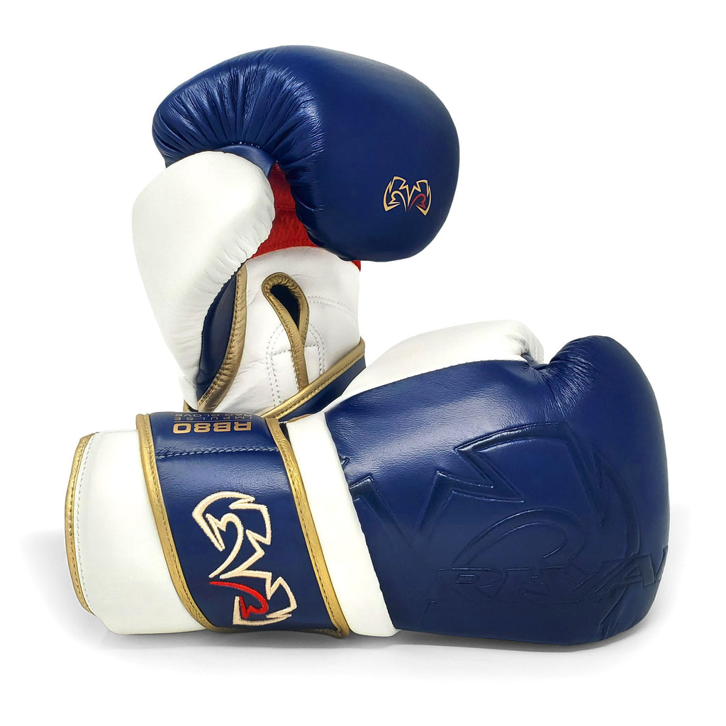 Rival Boxing RB80 Impulse Training Bag Gloves Navy/Gold