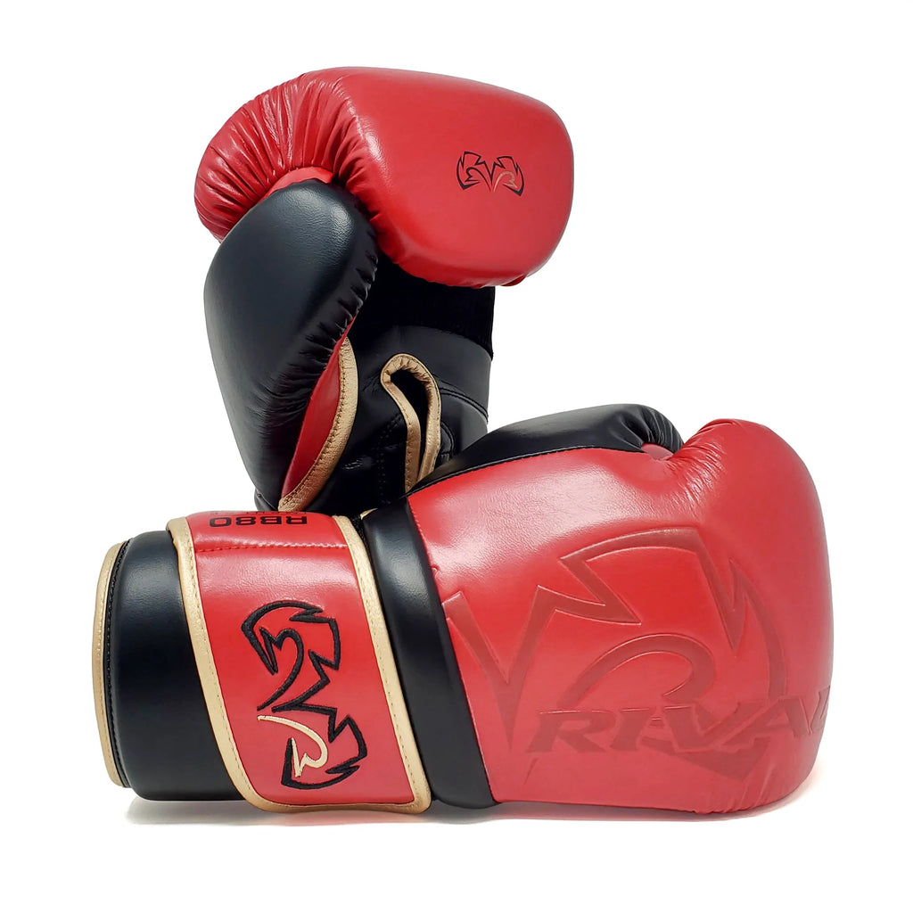 Rival Boxing RB80 Impulse Training Bag Gloves Red/Black/Gold