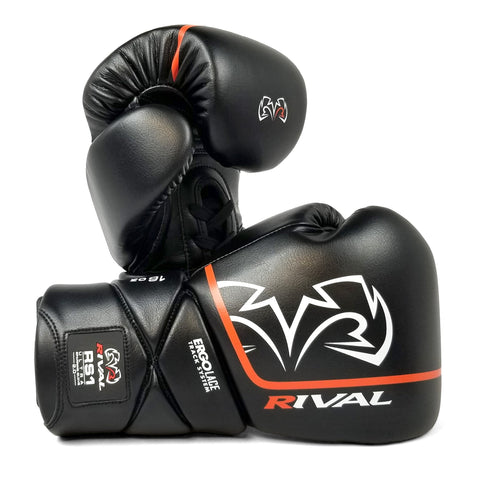 Rival Boxing RS1 2.0 Ultra Sparring Lace-Up Gloves Black