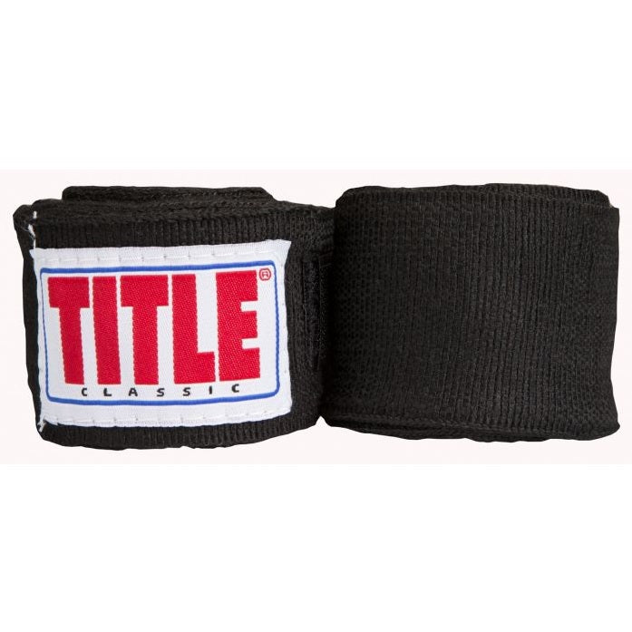 Title Boxing Classic Kids 108" Hand Wraps Handwraps Black